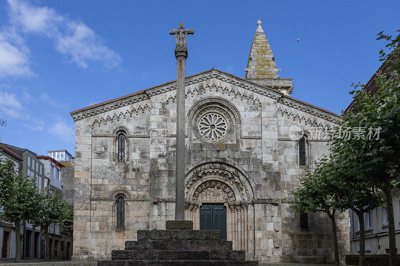 圣公会教堂María德尔坎波罗马式风格在A Coruña，加利西亚，西班牙